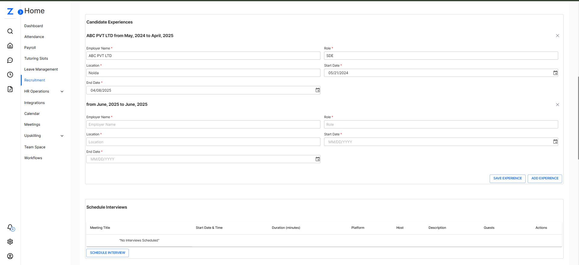 Candidate Experience