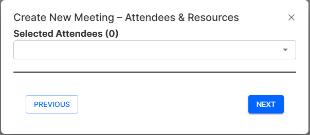 Create Meeting Interface View