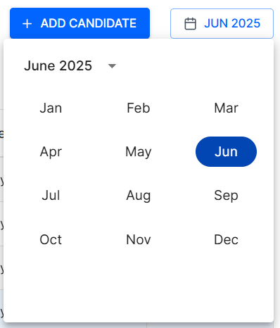 Month Filter Picker